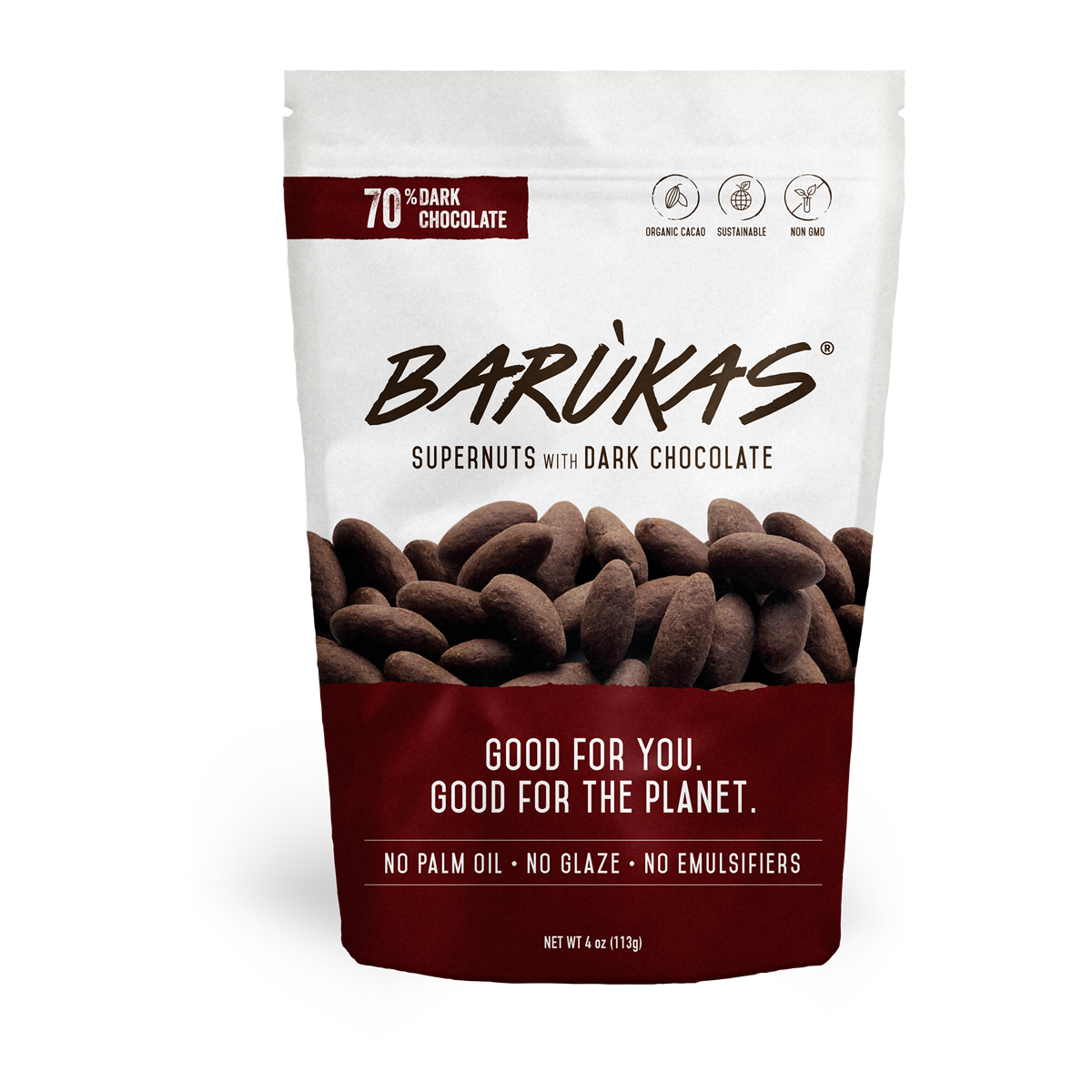 Wholesale chocolate covered Barùkas Nuts 4oz 96 units
